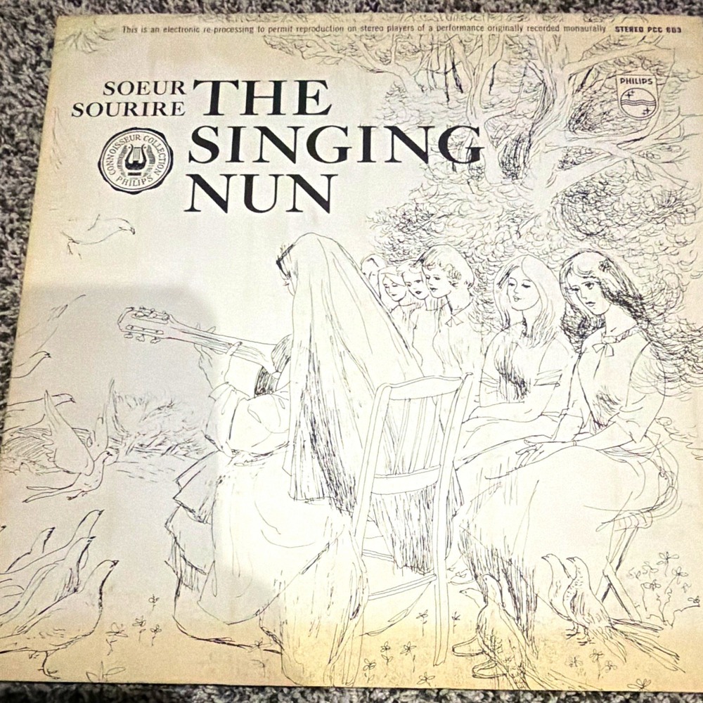 Philips Soeur Sourire The Singing Nun 12" Black Vinyl LP Stereo PCC-603